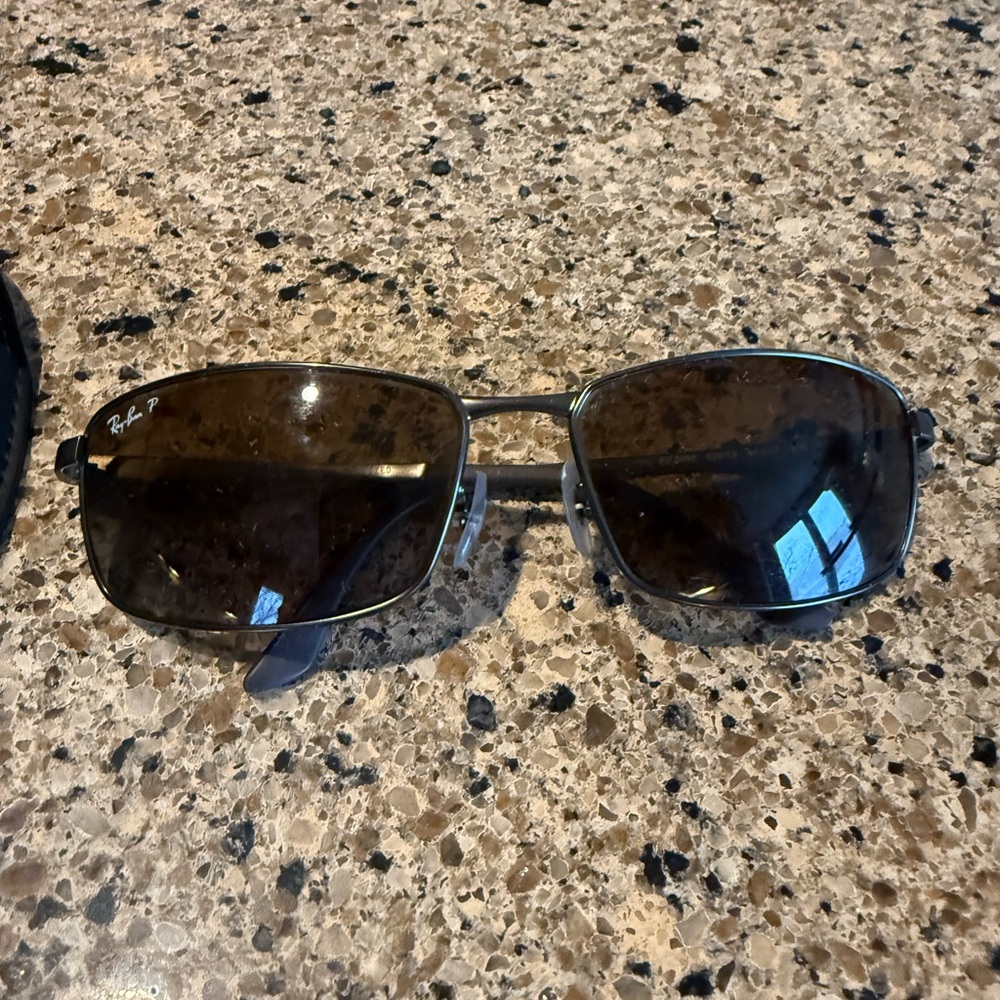 Ray-Ban Black and Brown Sunglasses